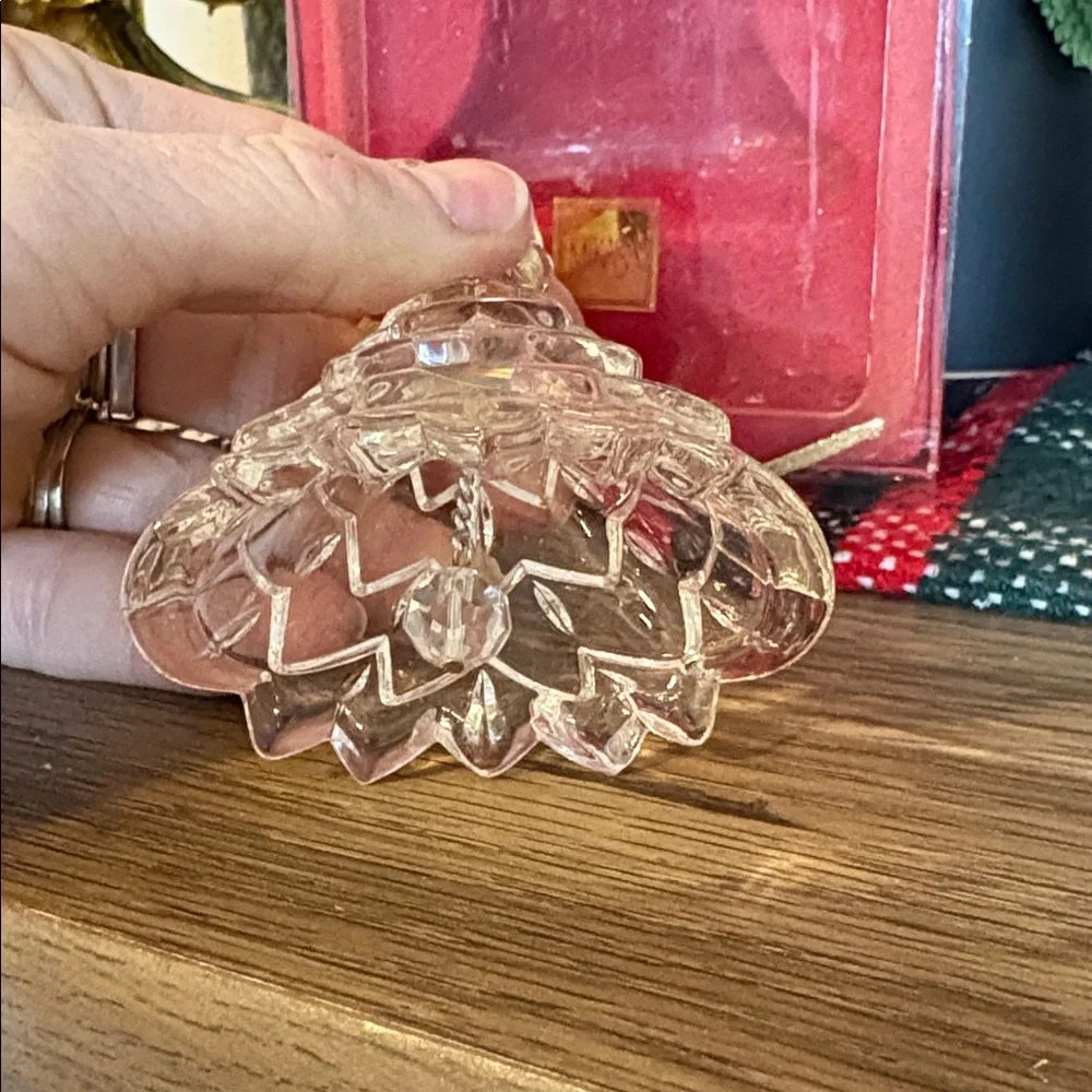 Vintage MIKASA Cut Crystal “Heavenly Music” Tree Bell Ornament